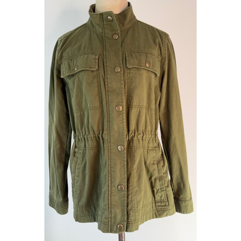 GAP Army Green Utility Jacket Cinched Waist Outdoors Gorpcore Preppy Medium